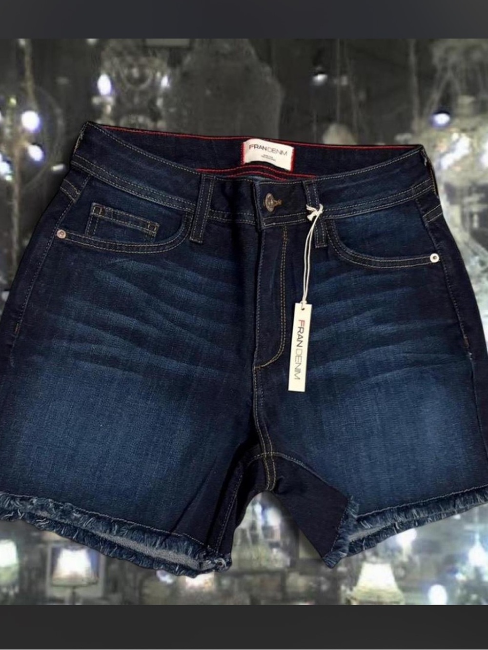 NWT Fran Denim "Lauren" Athletic Fit Shorts size 26